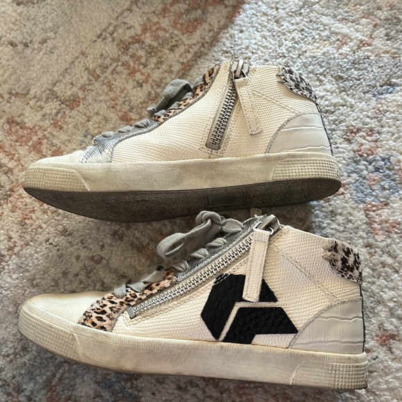 Dolce Vita Zonya sz 6 lizard leopard sneakers - Picture 2 of 7